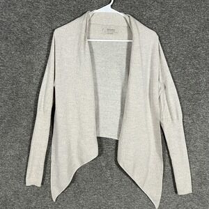 AllSaints Cardigan Sweater Womens 8 Wasson Pirate Open Front 100% Merino Wool